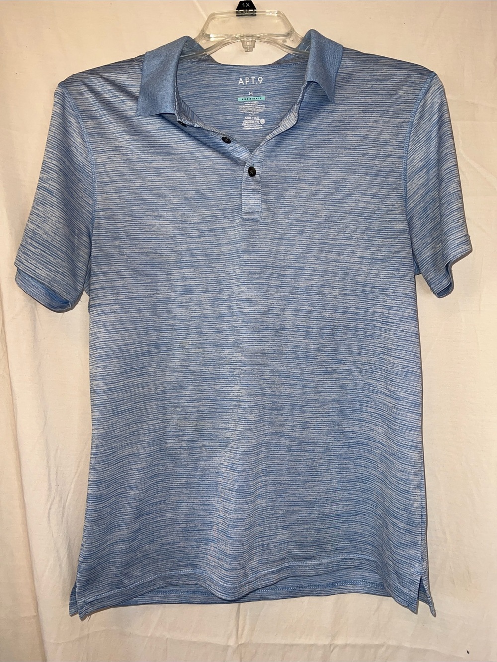 Apt. 9 Men’s Blue Heather Short-Sleeve Polo